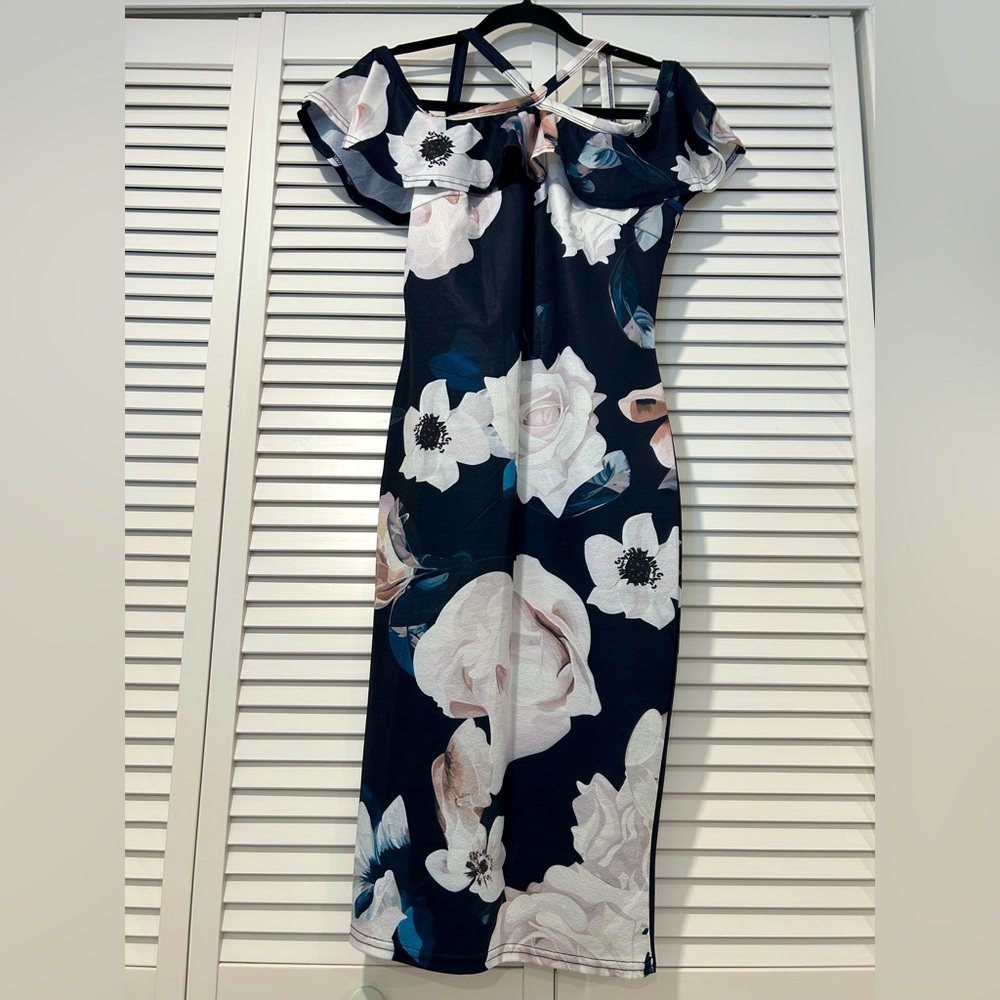 Floral Off the Shoulder Dress
